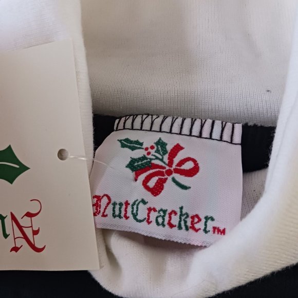 Vintage Nutcracker Women's Christmas Blue Jay Cardinal Bird Sweatshirt Size L - Picture 3 of 4